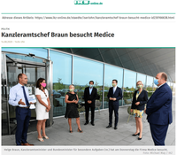 Helge Braun zu Besuch bei MEDICE