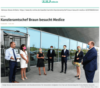 Helge Braun visiting MEDICE
